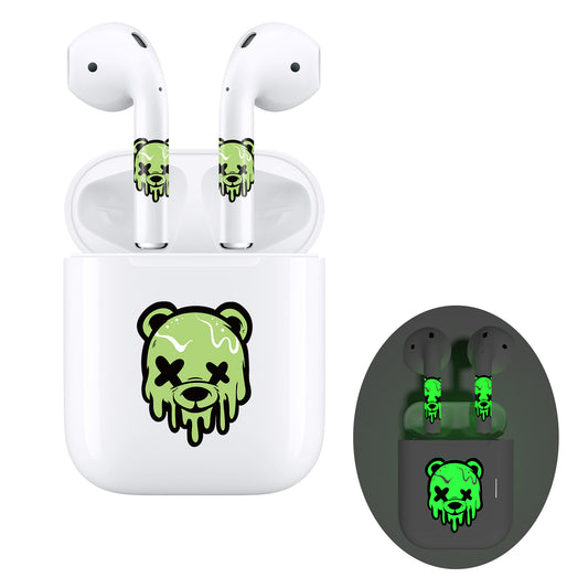 Airpods Bundle Skin Wrap - Neon Bear