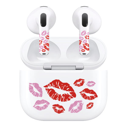 Airpods Bundle Skin Wrap - Red Lips