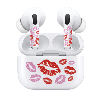 Airpods Bundle Skin Wrap - Red Lips