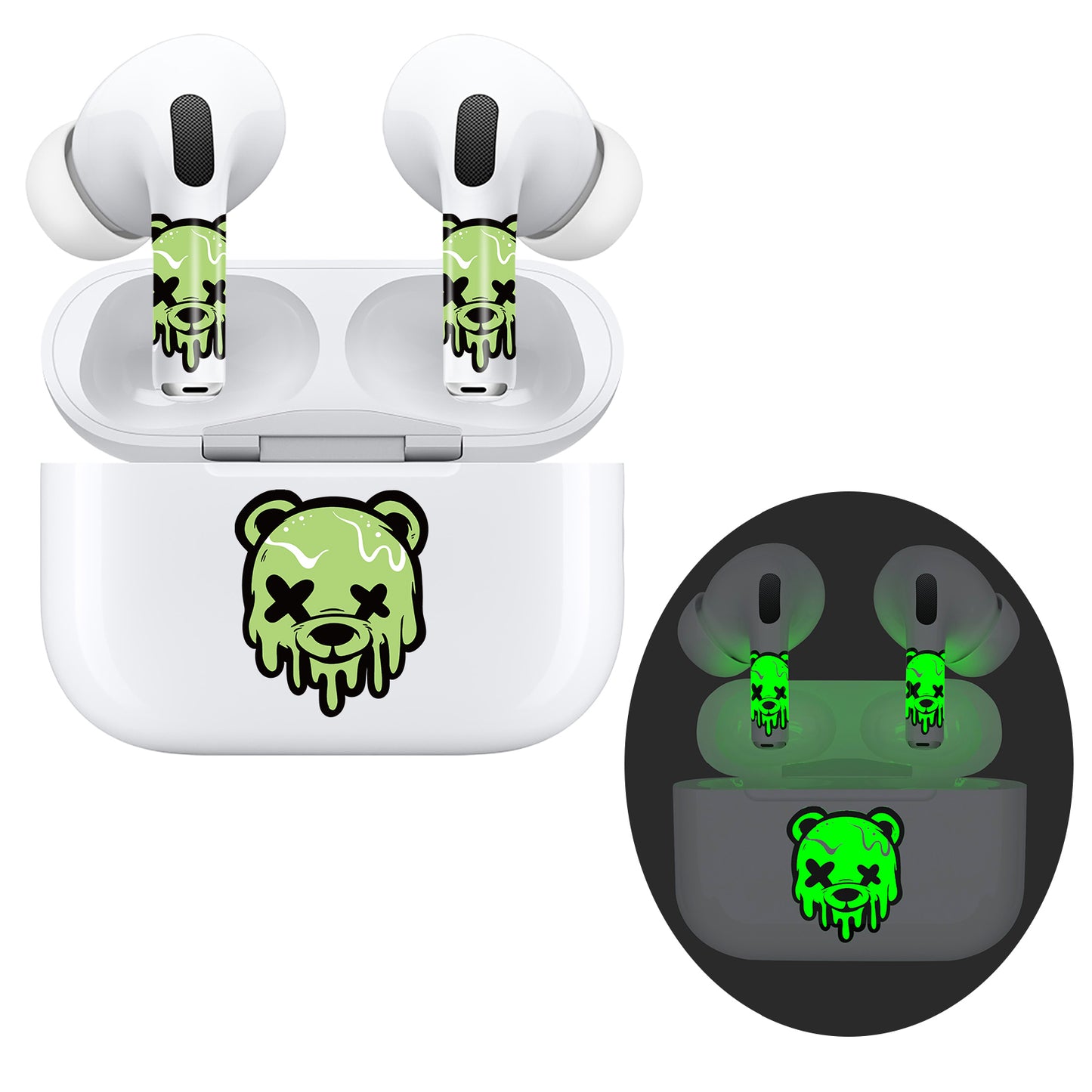 Airpods Bundle Skin Wrap - Neon Bear