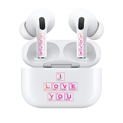 Airpods Bundle Skin Wrap - I Love You